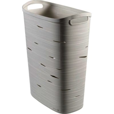 Curver White Laundry Hamper- Ribbon Effect Curver White Laundry Hamper- Ribbon Effect